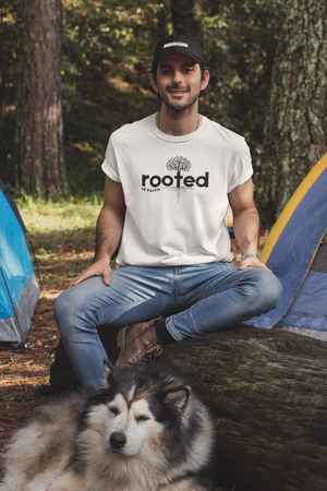 Kingdom Ascent Outfitting Collection card featuring scripture inspired apparel rooted in Matthew 17:20 by Mountain Faith Co.