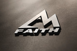 Mountain Faith Co. logo representing faith based outdoor inspired clothing brand.