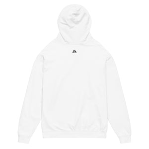 White Mountain Faith Co. back of Hoodie with Mountain Faith Co. Logo